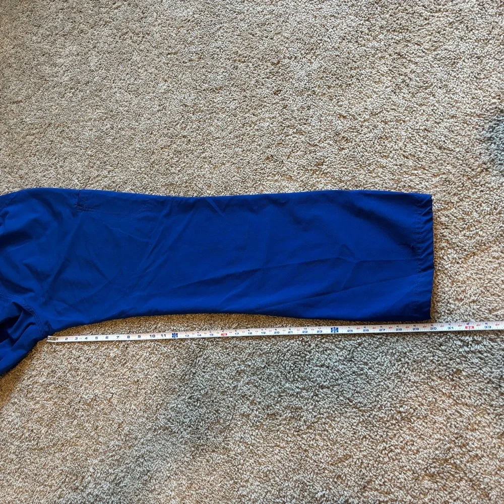Cherokee iFlex Size M Cobalt Blue Scrub Pants - Picture 6 of 8